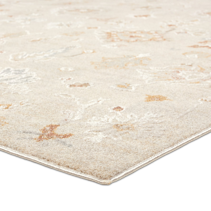 Tapis oriental blanc Bungalow Bungalow, Rectangle 7 pi 6 po x 9 pi 6 po