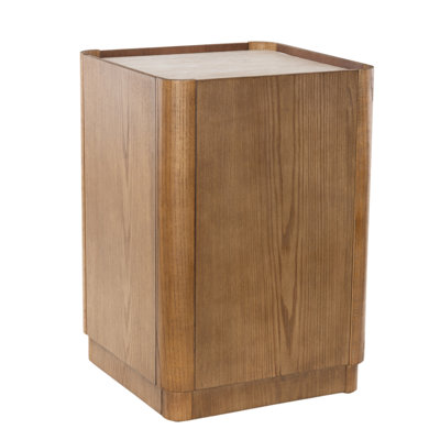 Table d'appoint latérale en bois brun Cole and Grey