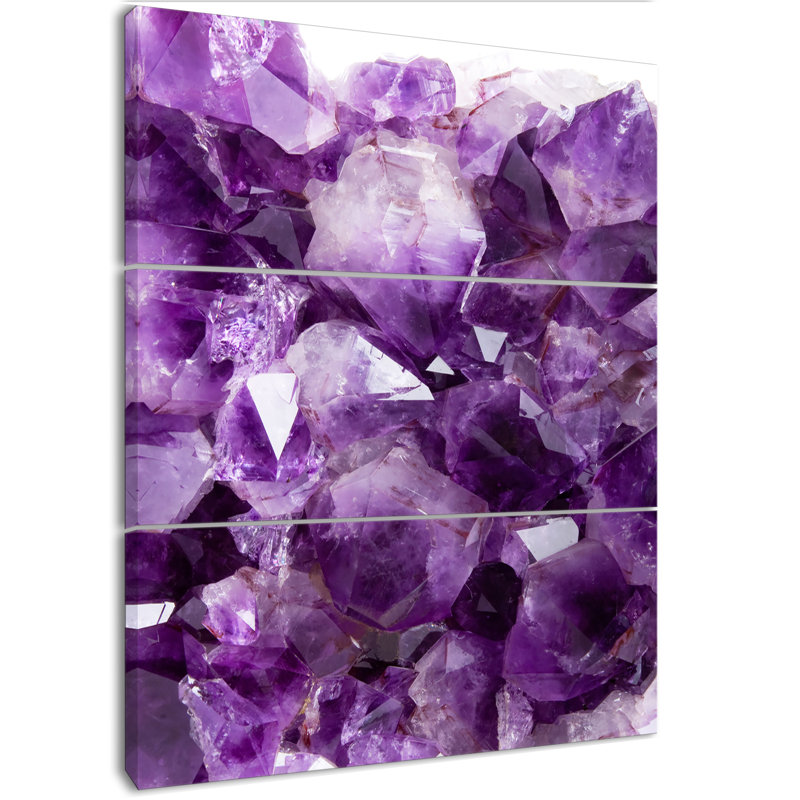 « purple améthyste », impression à multiples images sur toile tendue