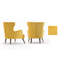 Fauteuil à oreilles rembourré Plattville-1942793179