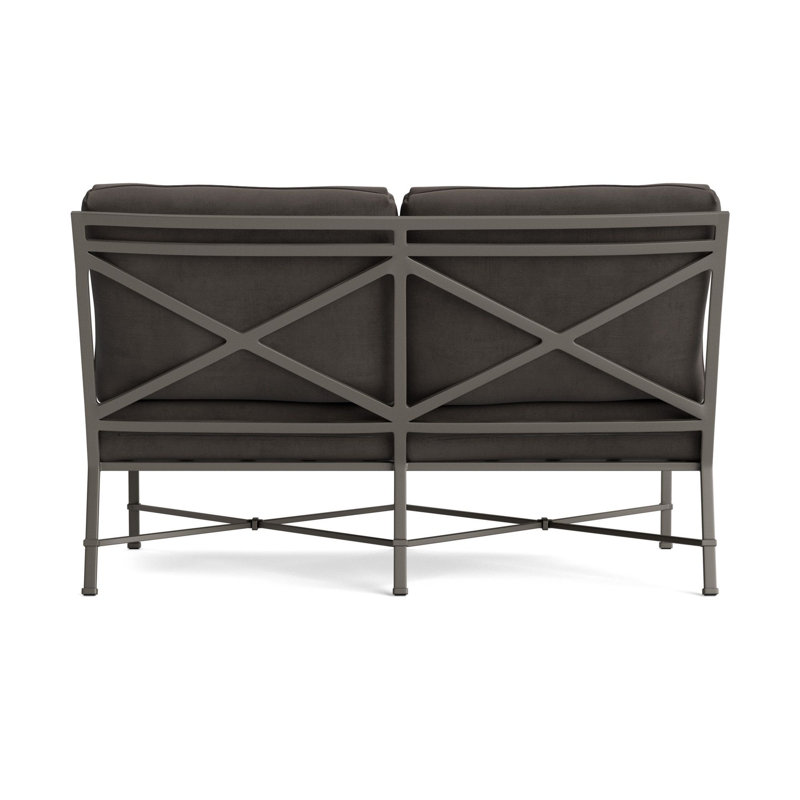Venetian Outdoor 2 - Seat Loveseat, Fusion Charcoal, Mica