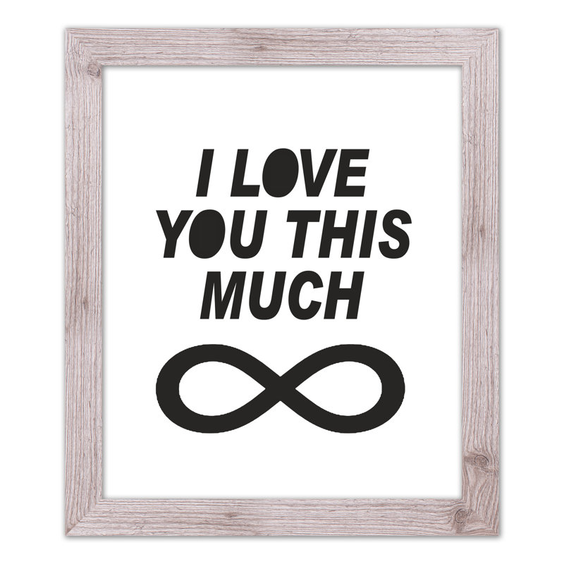«Love this beaucoup mains», art encadré, H 24 po x l 20 po x P 0,75 po, Cadre blanc