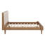 Structure de lit tapissier très grand avec 4 pieds robustes, fabrication en bois avec support silencieux et sans grincement-880780494