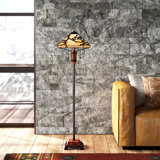 Carlotta 61'' Brown Traditional Floor Lamp