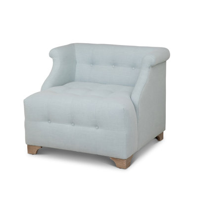 Scroll Arm Occasional Chair, Serene Sky