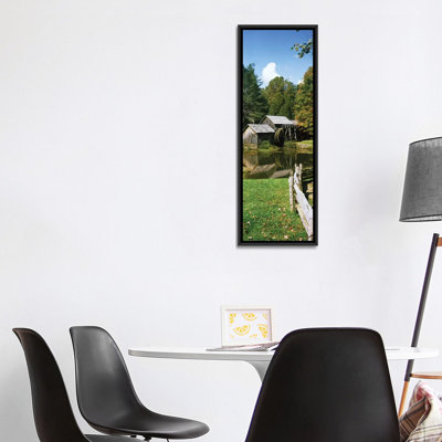 " Watermill Near A Pond, Mabry Mill, Blue Ridge Parkway, Floyd County, Virginia, USA II " by Panoramic Images