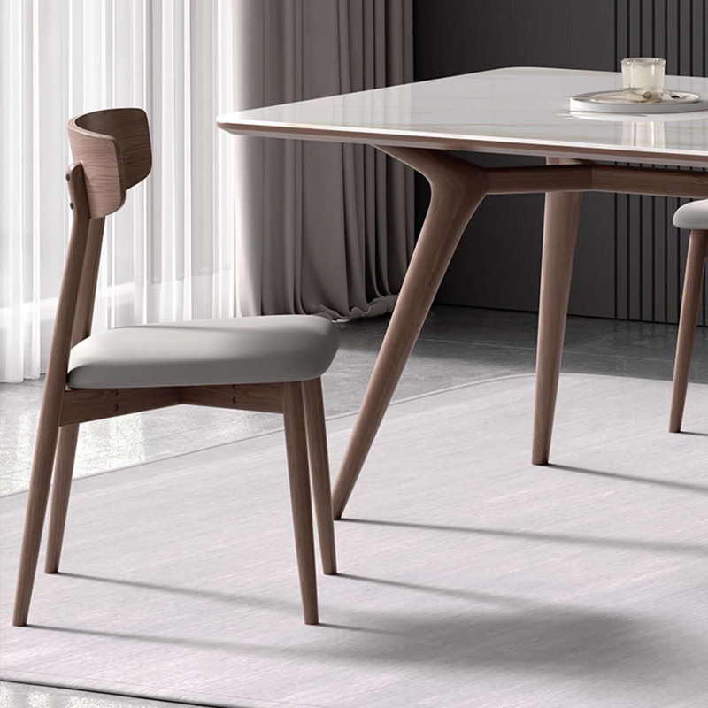 Ensemble de table de salle à manger rectangulaire avec chaises Rock, H 29,52 po x L 62,99 po x l 35,43 po