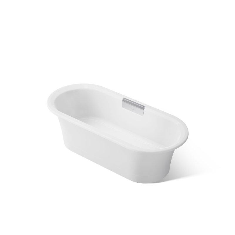 Volute 63 In. X 28-3/8 In. Freestanding Bath With Base