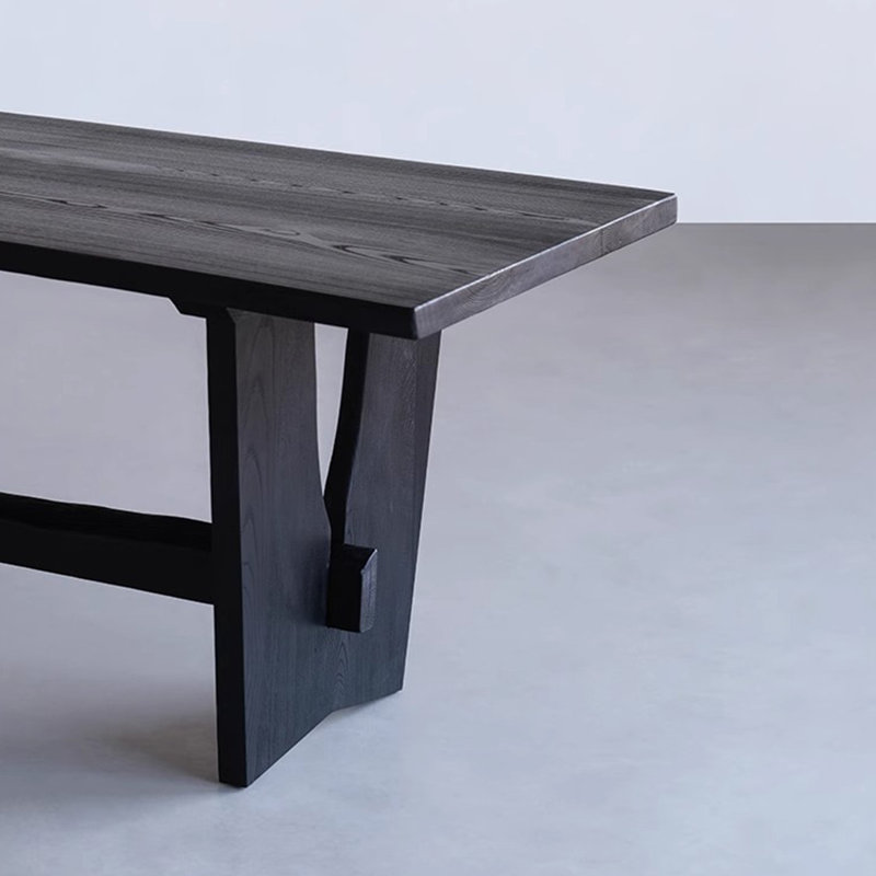Natural Ash Dining Table, Solid & Cozy., 29.53"H x 78.74"L x 31.5"W