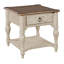 Table de bout en bois massif avec rangement Kempston