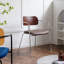 Chaise avec accoudoirs à dossier solide brun noisette (ensemble de 2)-1000218028-1000218029