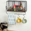 Wall Organiser with Wall Baskets/Key Hooks