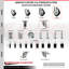 Ensemble de roulettes extensibles en polyuréthane pivotant-92142423-92142422