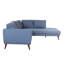 Canapé modulaire moderne Casey Raf bleu denim