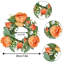 Couronne de 4 petites bougies roses-538015544