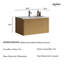 Ensemble de meuble-lavabo mural 30 po avec lavabo en céramique-113023100