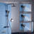 2-Function Thermostatic Shower System with 3-Setting Handheld Shower and Rough-in Valve-64077093