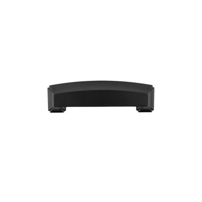 Bridges Collection Cup Pull - 3", 3-3/4" & 5-1/16" Center to Center Cabinet Pull Matte Black - Transitional, Deco Hardware for Drawers & Cabinets