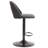 Modern Faux Leather and Metal Adjustable Height Stool, Set of 2-728277997