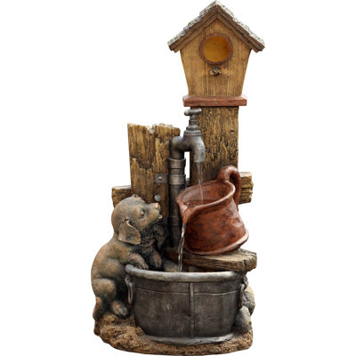 Outdoor Weather Resistant Sculptural Fountain