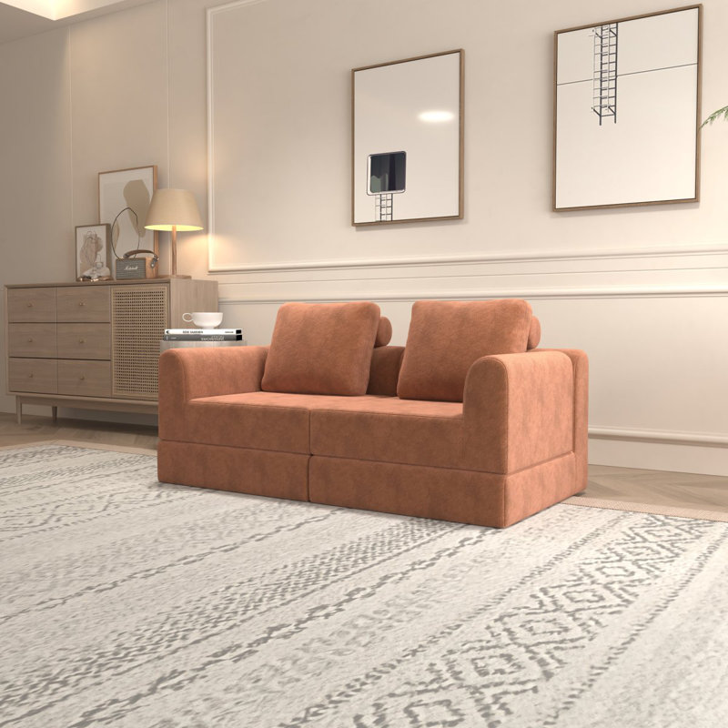 Canapé-lit pliant convertible, fauteuil-lit multifonctionnel avec mousse à mémoire de forme et support pour le dos - canapé-futon portable pour le salon, la chambre à coucher ou les petits espaces