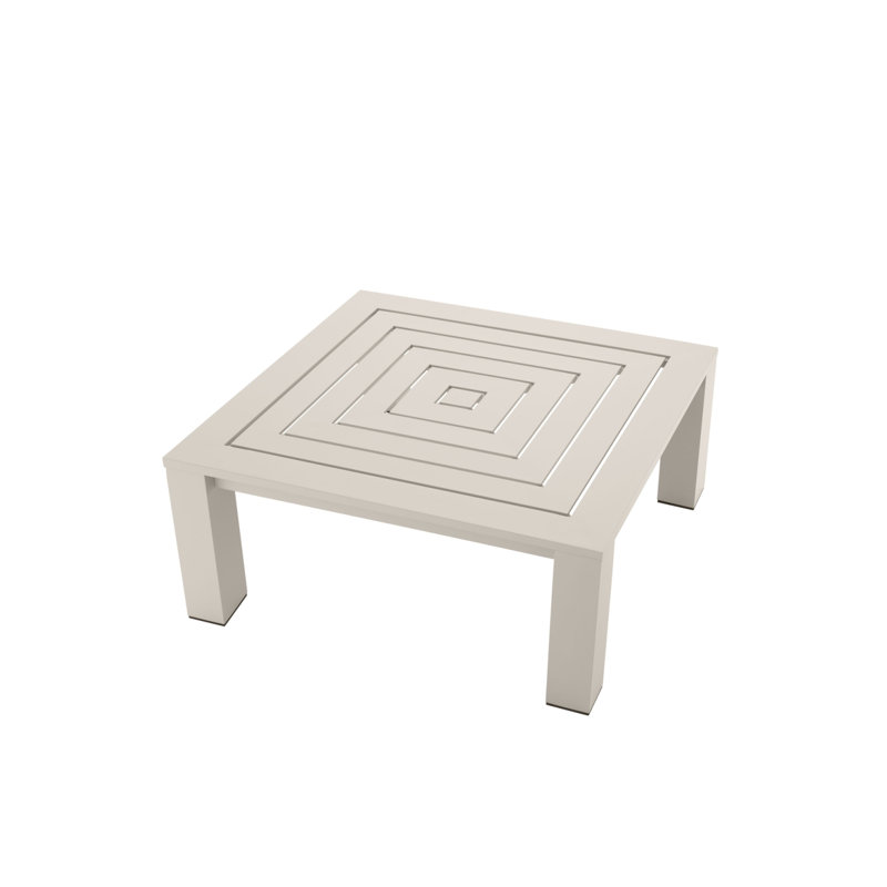 Vistamar Outdoor Coffee Table, Sand, 39.96" W x 39.96" L x 16.93" H
