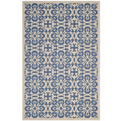 Modway Ariana Vintage Floral Trellis Indoor and Outdoor Area Rug