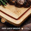 Large Cutting Boards for Kitchen - Bamboo Wood Cutting Board with Juice Groove - Charcuterie Boards & Chopping Butcher Block for Meat, Serving Tray-124211130