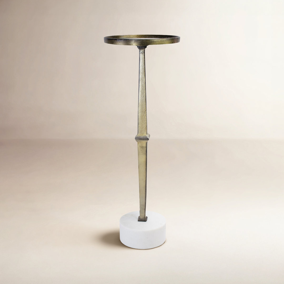 Thara Mirrored Glass Tray Top End Table Birch Lane™