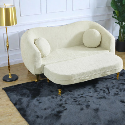 Canapés convertibles à compression, fauteuil inclinable 86 po Chenille
