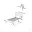 Lit double avec tête de lit ajustable 1 pièce, mobilier de chambre en velours rose clair pour les jeunes-1021186459-1021186458