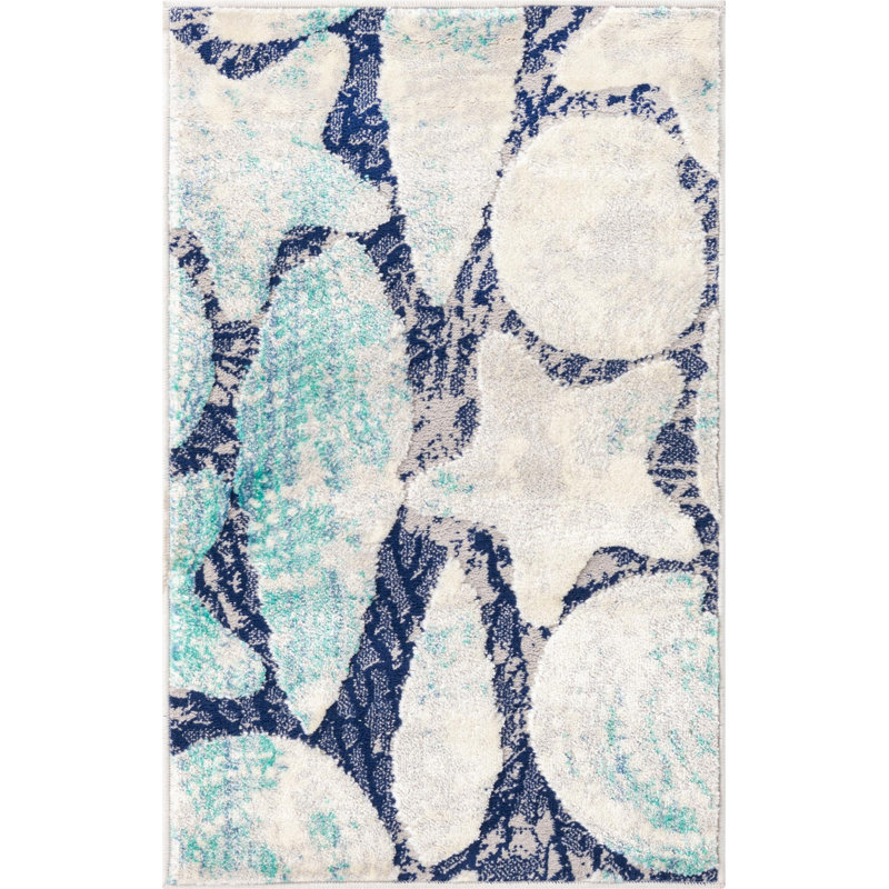 Venizelos Abstract Indoor Rug, Rectangle 2' x 3'
