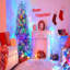 6FT Sliver Pre-Lit Artificial Christmas Tree, Hinged Full Tree With Metal Stand, 800 Branch Tips, 300 LED Lights,11 Lighting Modes, Holiday Decoration Tree-1147580690