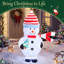 Christmas LED Lights Snowmen Stuffed Holiday Accent