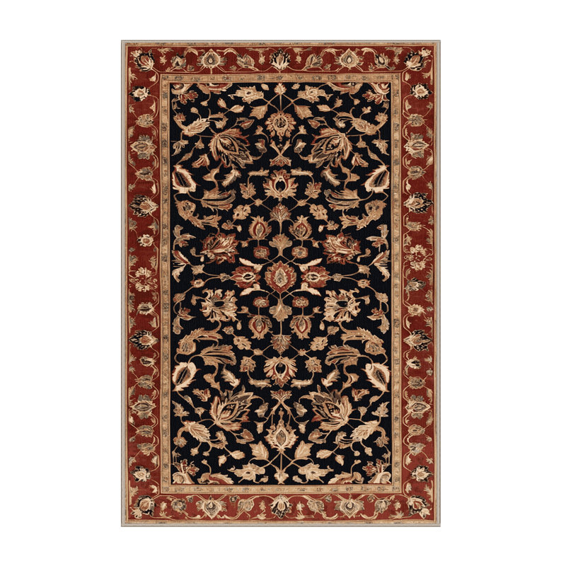 Tapis brun lavable à la machine, Rectangulaire 2 pi x 3 pi