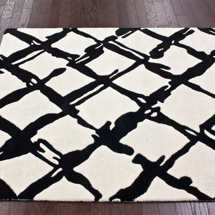 Bella Wool Geometric Indoor Rug, Rectangle 5' x 8'