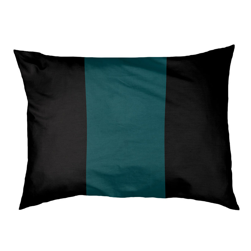 Memphis Polyester Pet Bed, Black/Green, Extra Large (50" W x 40" D x 17" H)