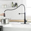 Robinet de cuisine avec capteur de mouvement - Automatique intelligent, sans contact, hygiénique et pratique pour les cuisines en acier inoxydable noir / argent