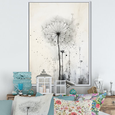 Dandelion Muted Tone I - Dandelion Wall Art