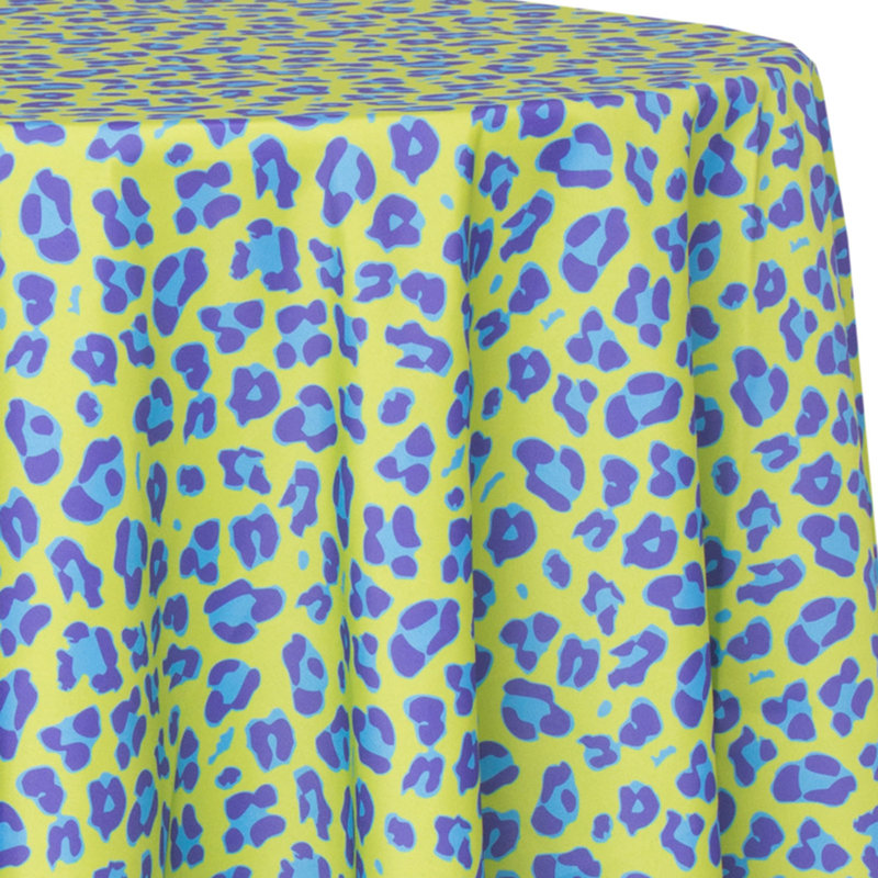 Abstract Polyester Tablecloth, 120" x 120"