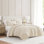 Ensemble de courtepointe réversible en coton Martha Stewart