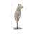 26" Torso Sculpture - Contemporary Abstract Decorative Home Art Display on Stand - Gray Polyresin Decor Statue for Home or Office