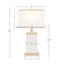 Lampe de table rectangulaire