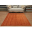 Tapis carré indien carré orange 6x6