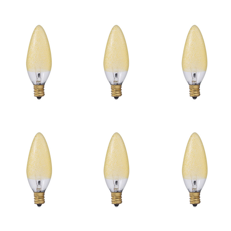 25W, B10 Incandescent Dimmable Light Bulb, E12/Candelabra Base