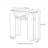 Modern acrylic multi-functional console table