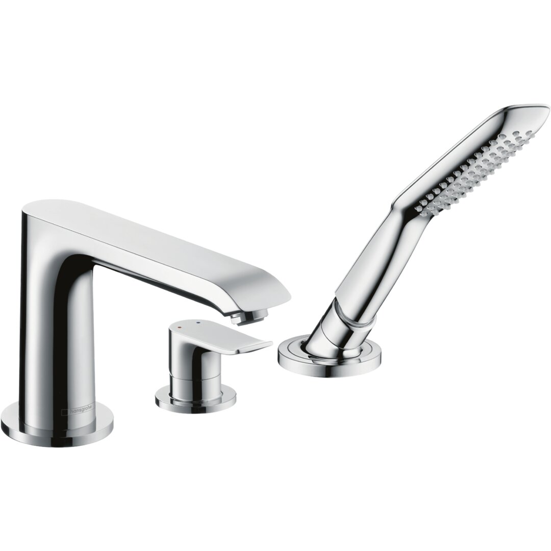 Hansgrohe Metris 3-Loch Einhebel-Wannenrandarmatur Chrom