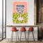 Playful Fish Bowl Playful Vibrant Whimsical Fish Nature Architecture Wall Art Print 1 Piece Wrapped Canvas Wall Art-1993845062