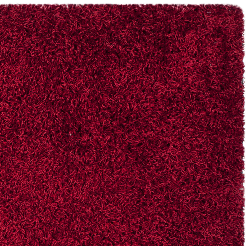 Assar Handmade Tufted Red Area Rug, Rectangle 4' x 6'