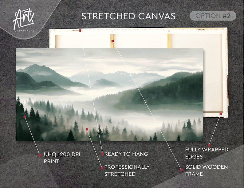 Parc national des Great Smoky Mountains, art mural horizontal, Affiche non encadrée, H 40 po x l 80 po